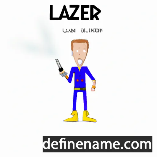 cartoon of the name Lazer