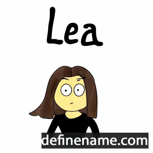 cartoon of the name Léa