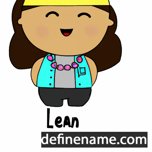 cartoon of the name Léana