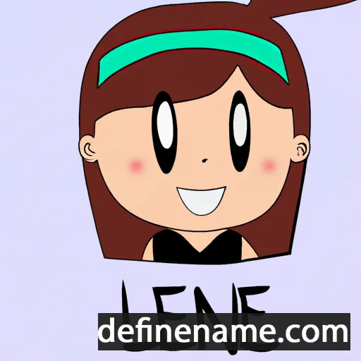 Léane cartoon