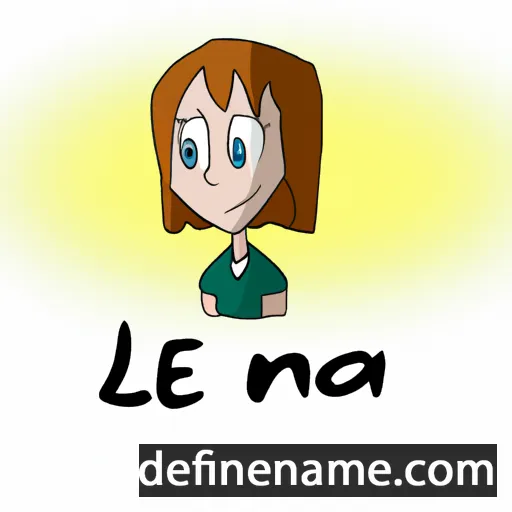 cartoon of the name Léna