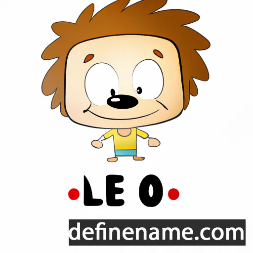 cartoon of the name Léo