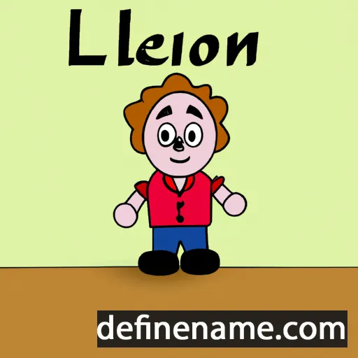 cartoon of the name Léonel