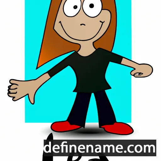 cartoon of the name Lea