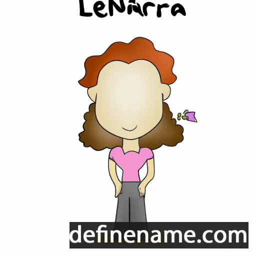 cartoon of the name Leanora