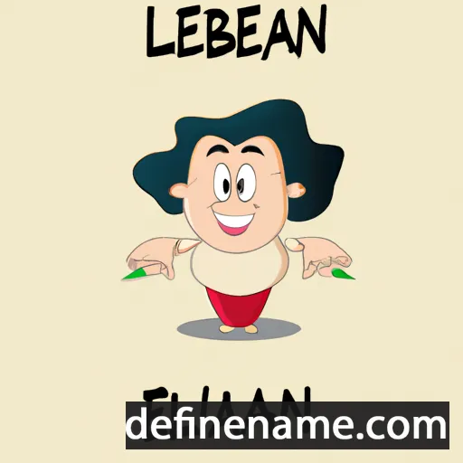 cartoon of the name Lebanah