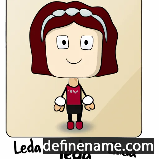 cartoon of the name Leda