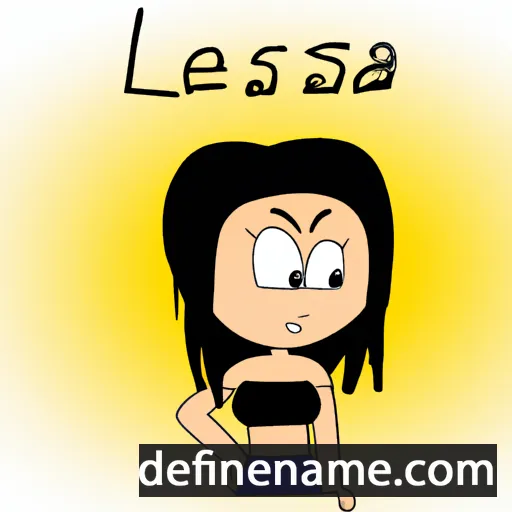 cartoon of the name Leesa