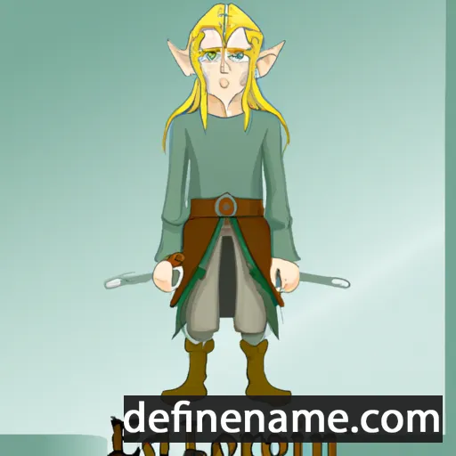 cartoon of the name Legolas