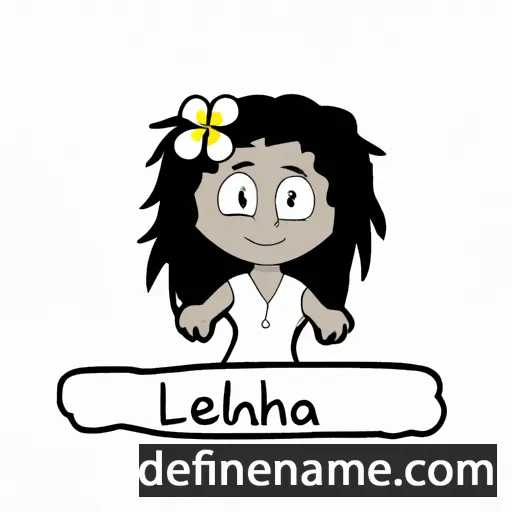 cartoon of the name Lehua