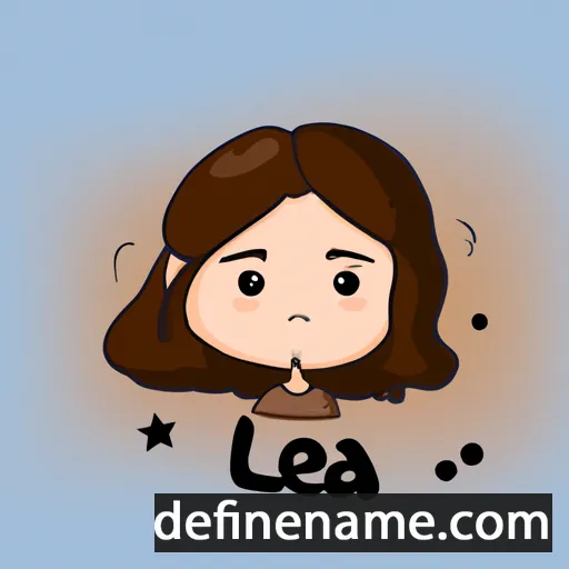 cartoon of the name Leia