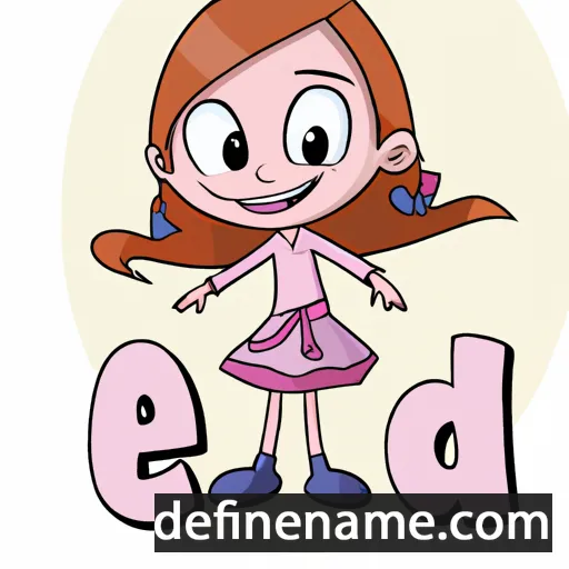 cartoon of the name Leida