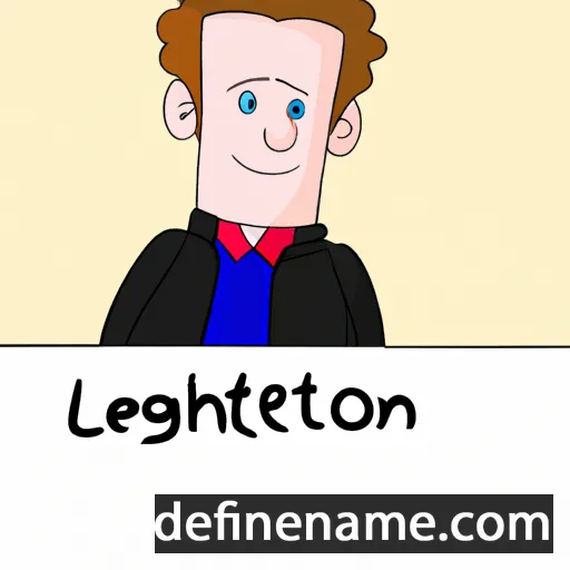 cartoon of the name Leighton