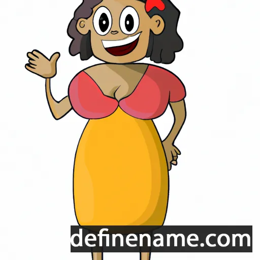 cartoon of the name Leila