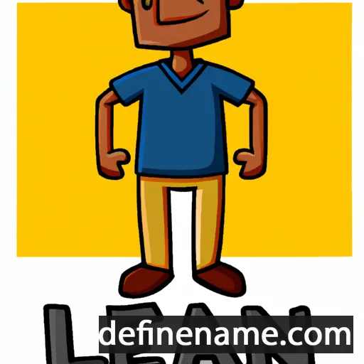 cartoon of the name Lekan