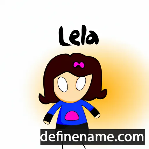 cartoon of the name Lela