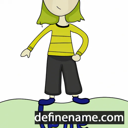 cartoon of the name Lene