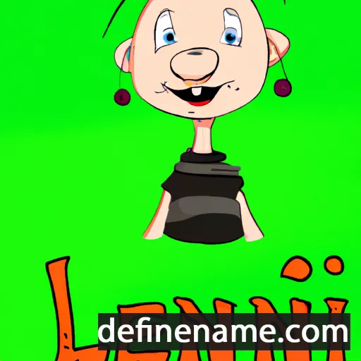 cartoon of the name Lenni