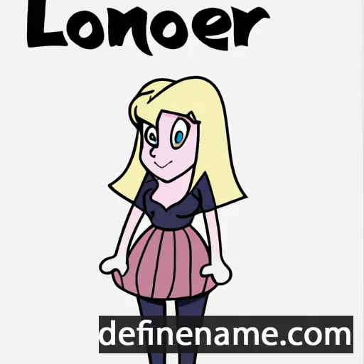 cartoon of the name Lenore