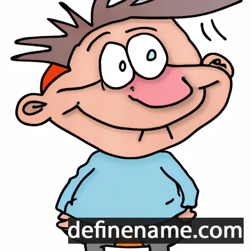 cartoon of the name Leonhard