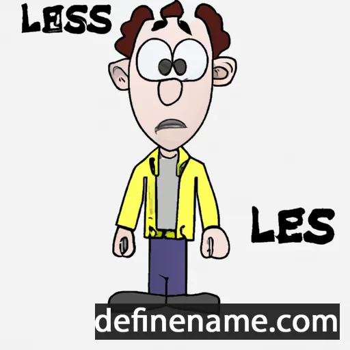 cartoon of the name Les