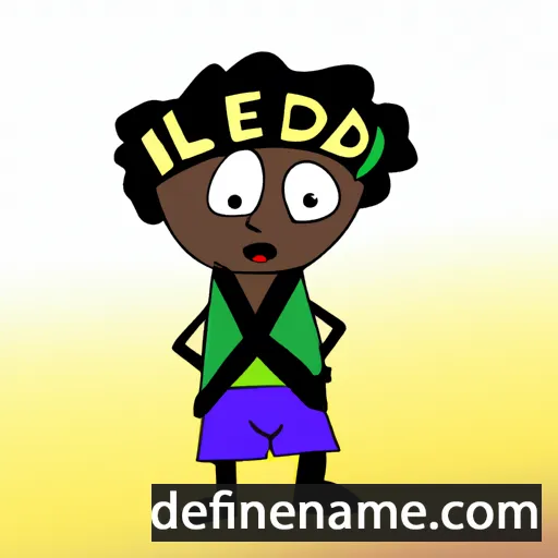 cartoon of the name Lesedi