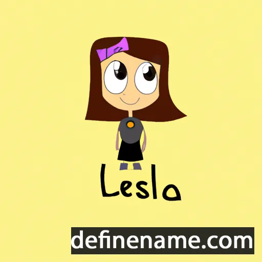 cartoon of the name Lesia