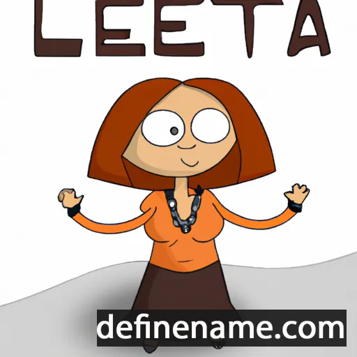 cartoon of the name Leta