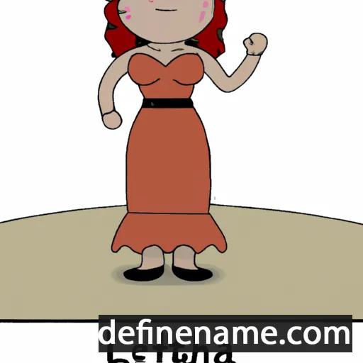 cartoon of the name Letha