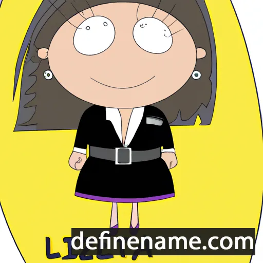 cartoon of the name Letizia