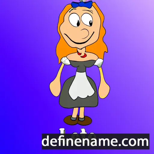 cartoon of the name Lettie