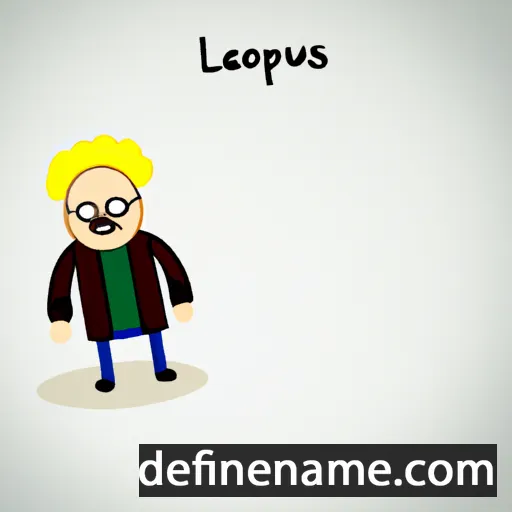 cartoon of the name Leukippos