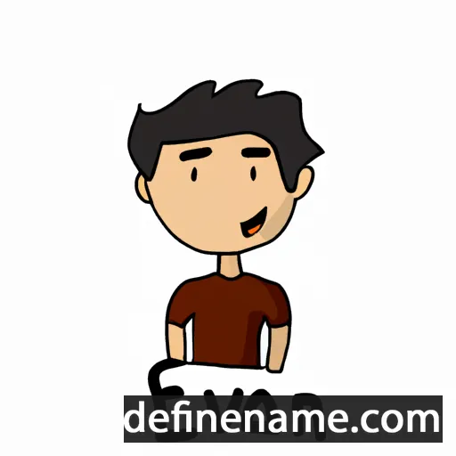 cartoon of the name Levan