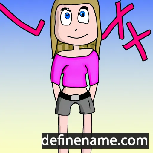 cartoon of the name Lexi