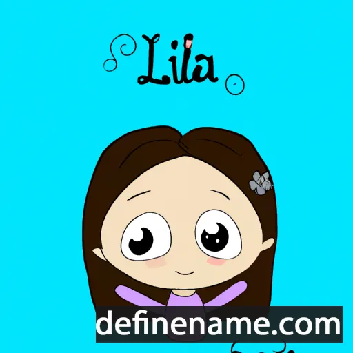 cartoon of the name Lía