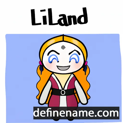 cartoon of the name Líadain