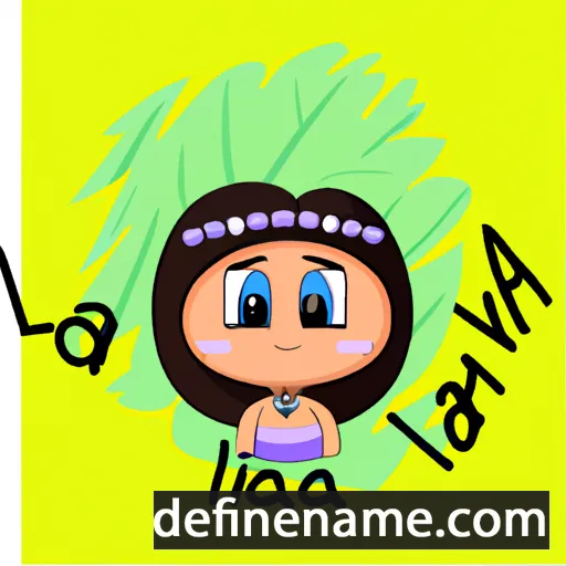 cartoon of the name Liāna