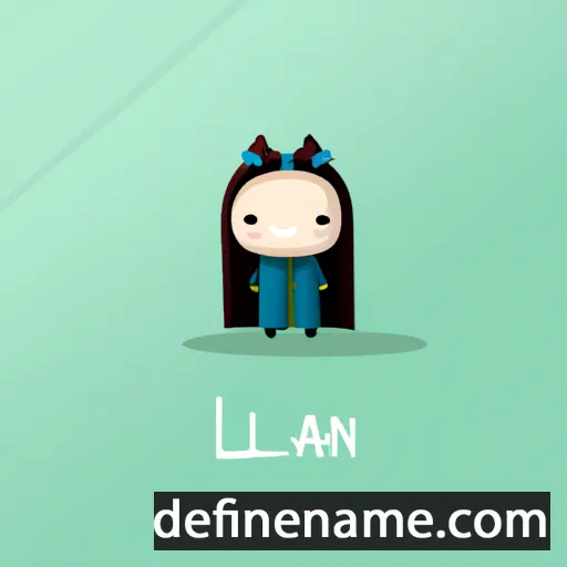 cartoon of the name Lian