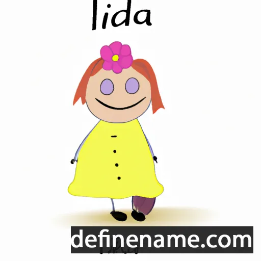 cartoon of the name Lidka