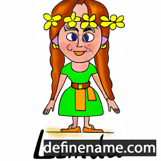 cartoon of the name Lidmila