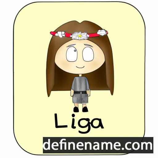 cartoon of the name Ligia