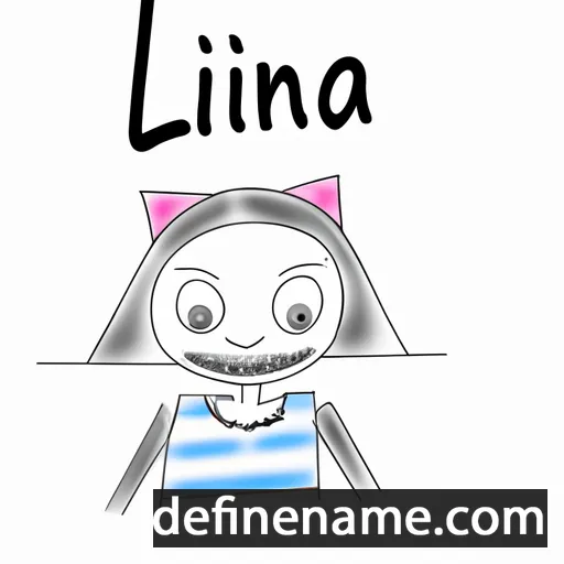 cartoon of the name Liina