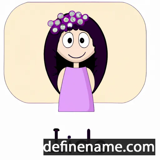 cartoon of the name Lilac