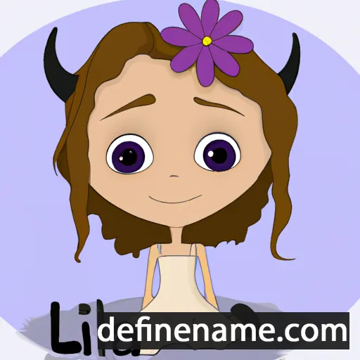 cartoon of the name Lilah