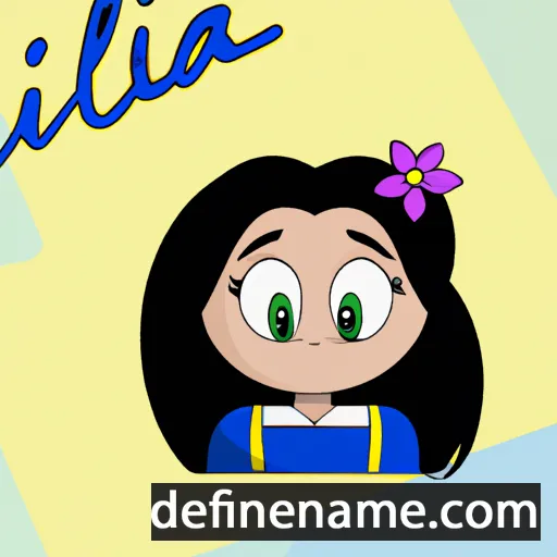 cartoon of the name Liliána