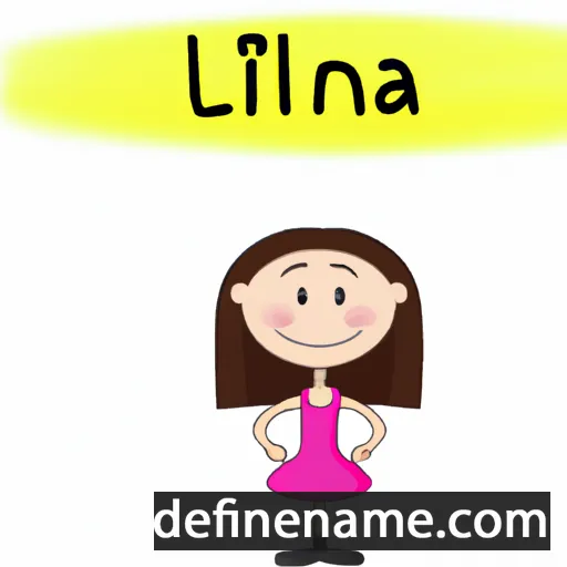 cartoon of the name Liliana