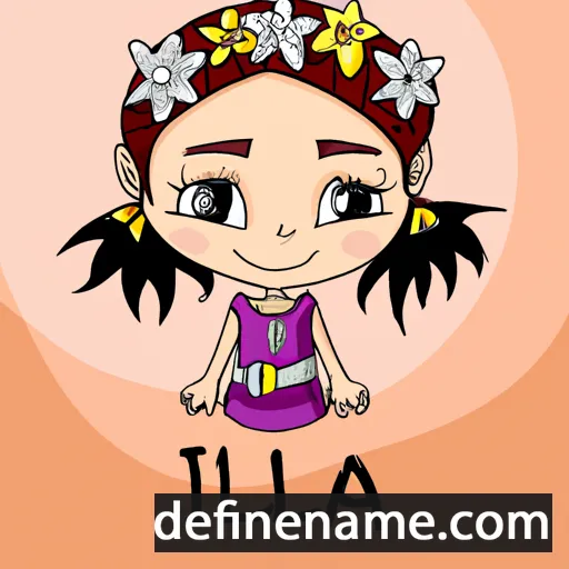 cartoon of the name Liliya