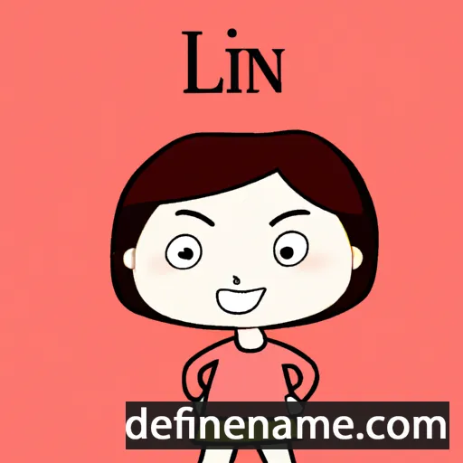 cartoon of the name Lin