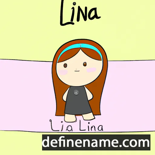 cartoon of the name Lina