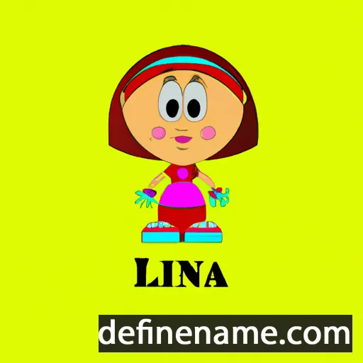 cartoon of the name Lina